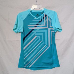 Pearl Izumi Teal Mesh Cycling Top Athletic Sz M Women's Shirt